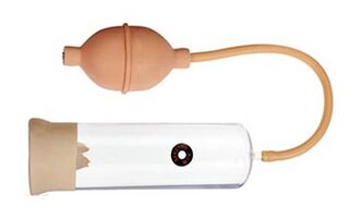 Bomba de aire - un dispositivo clásico para o crecemento do pene